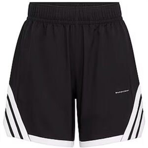 adidas Kids Black and White Basketball Shorts